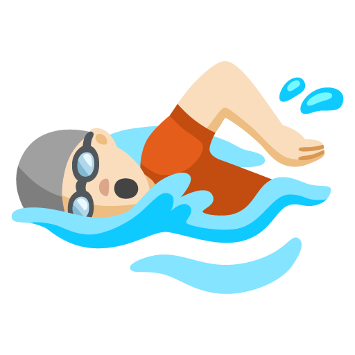 Плавание: очень светлый тон кожи для Google 17.0