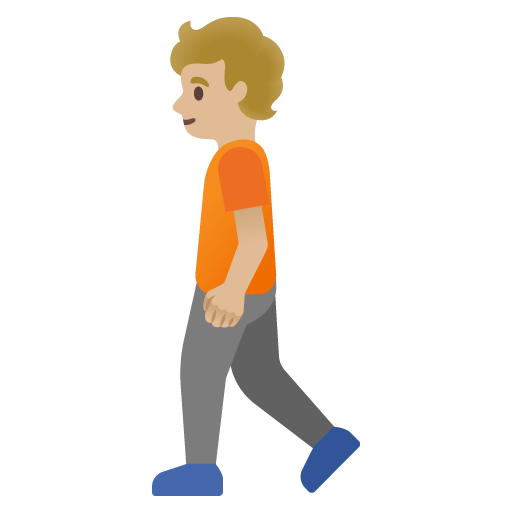 Pessoa Andando: Pele Morena Clara para Google 17.0