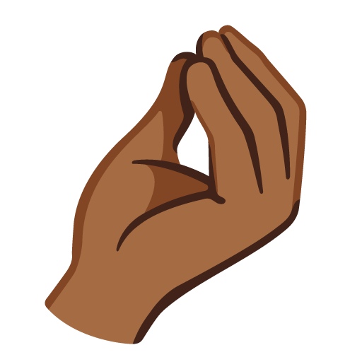 Dedos Comprimidos: Pele Morena Escura para Google 17.0