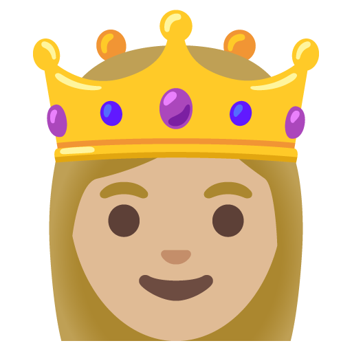 Princesa: Pele Morena Clara para Google 17.0