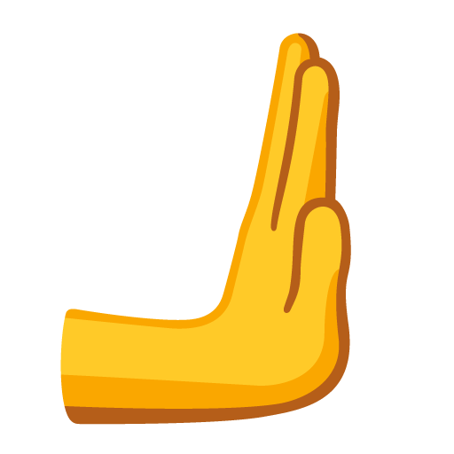 Mão empurrando para a direita para Google 17.0