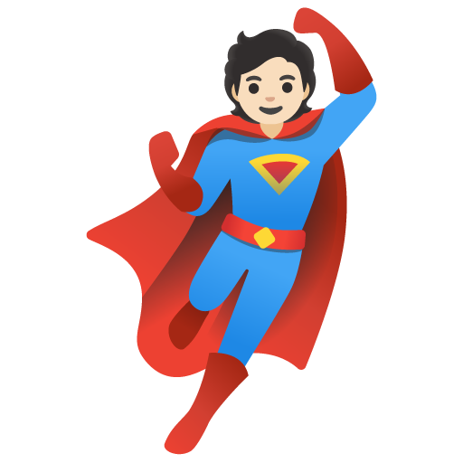 Super-Herói: Pele Clara para Google 17.0