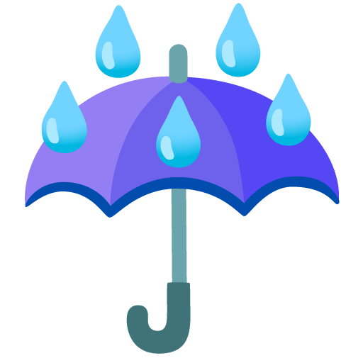 Umbrella with Rain Drops for Google 17.0