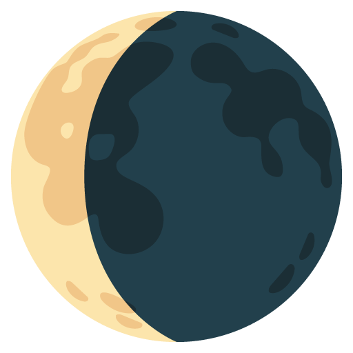 Waning Crescent Moon for Google 17.0