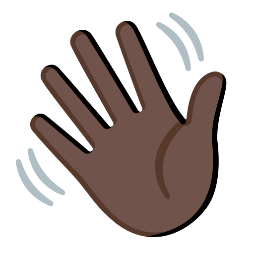 Mão Acenando: Pele Escura para Google 17.0