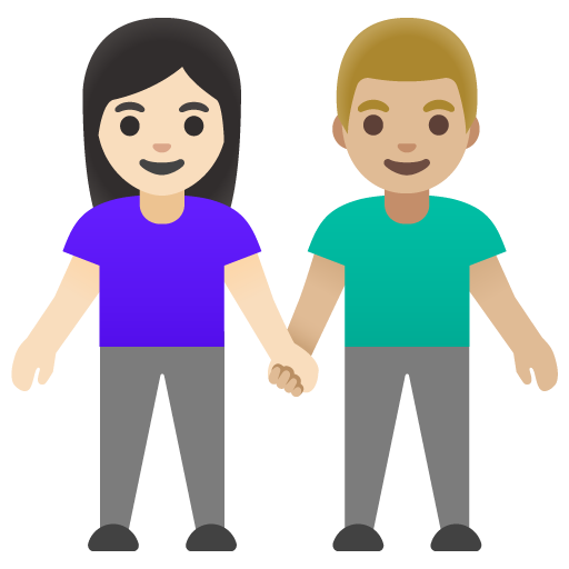 Mulher And Homem Holding Hands: Pele Clara, Pele Morena Clara para Google 17.0