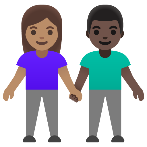 Mulher And Homem Holding Hands: Pele Morena, Pele Escura para Google 17.0