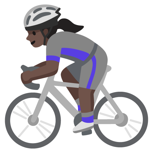Mulher Ciclista: Pele Escura para Google 17.0