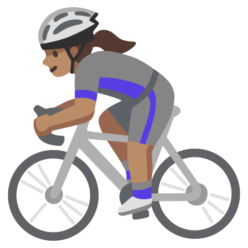 Mulher Ciclista: Pele Morena para Google 17.0
