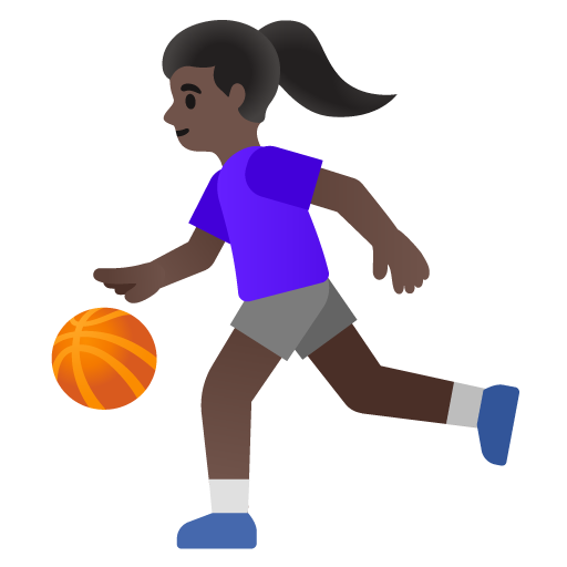 Mulher Jogando Basquete: Pele Escura para Google 17.0