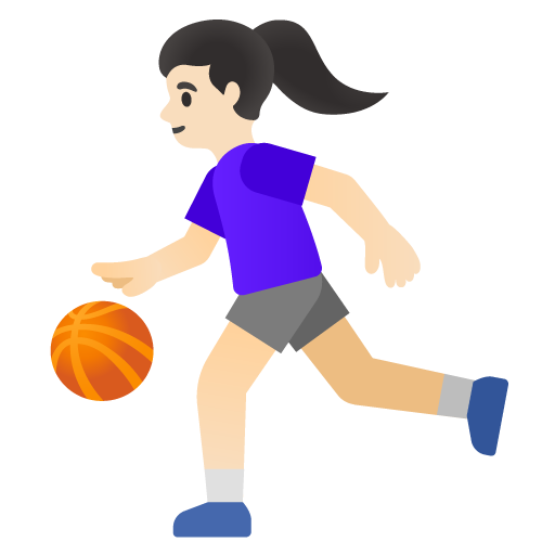 Mulher Jogando Basquete: Pele Clara para Google 17.0