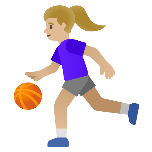 Mulher Jogando Basquete: Pele Morena Clara para Google 17.0