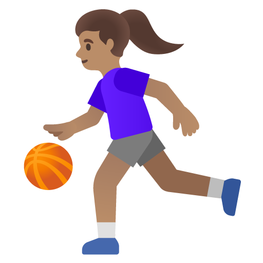 Mulher Jogando Basquete: Pele Morena para Google 17.0
