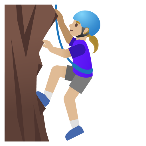 Mulher Escalando: Pele Morena Clara para Google 17.0