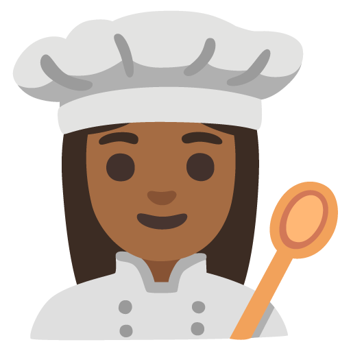 Cozinheira: Pele Morena Escura para Google 17.0