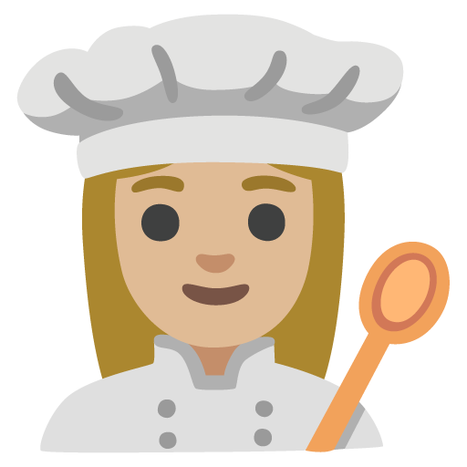 Cozinheira: Pele Morena Clara para Google 17.0