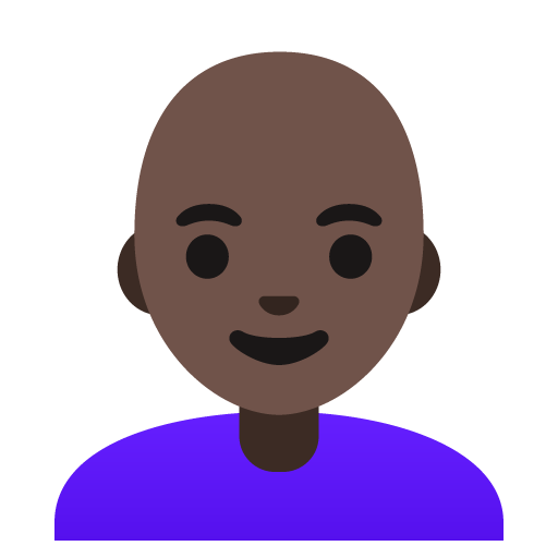 Жінка: дуже темний тон шкіри без волосся для Google 17.0