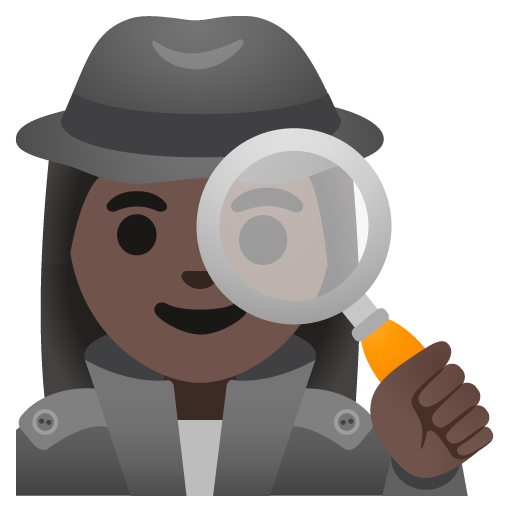 Detektif wanita: warna kulit gelap untuk Google 17.0