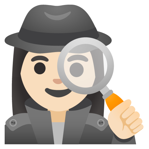 Detektif wanita: warna kulit cerah untuk Google 17.0