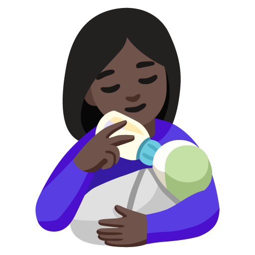 Кормящая женщина: очень темный тон кожи для Google 17.0