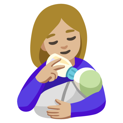 Кормящая женщина: светлый тон кожи для Google 17.0