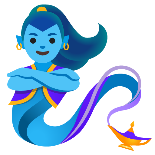 Женщина-джинн для Google 17.0