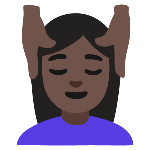 Mulher Recebendo Massagem Facial: Pele Escura para Google 17.0