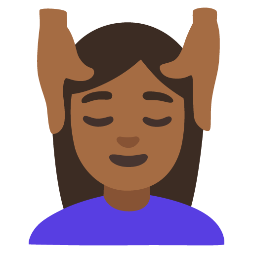 Mulher Recebendo Massagem Facial: Pele Morena Escura para Google 17.0