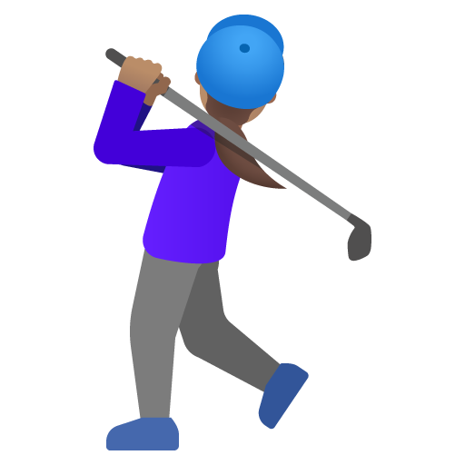 Mulher Golfista: Pele Morena para Google 17.0