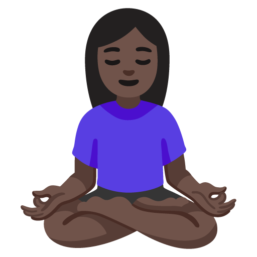 Mulher Na Posição De Lótus: Pele Escura para Google 17.0