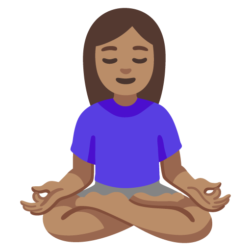 Mulher Na Posição De Lótus: Pele Morena para Google 17.0