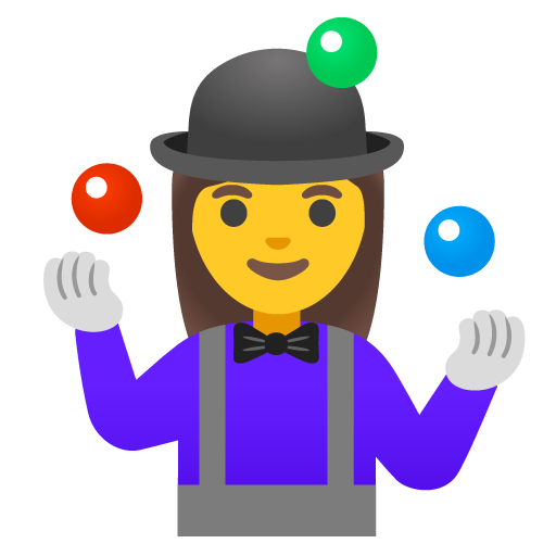 Жінка-жонглер для Google 17.0
