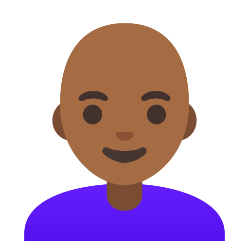 Жінка: темний тон шкіри без волосся для Google 17.0