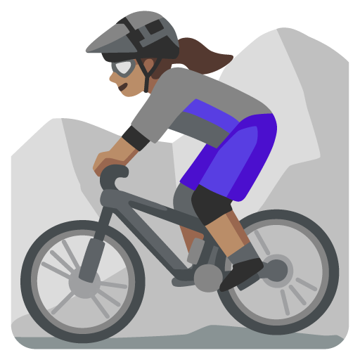 Mulher Fazendo Mountain Bike: Pele Morena para Google 17.0