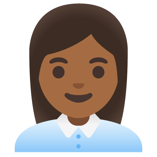 Funcionária De Escritório: Pele Morena Escura para Google 17.0