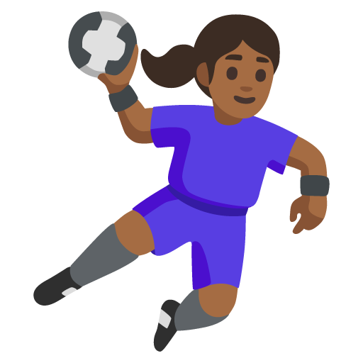 Jogadora De Handebol: Pele Morena Escura para Google 17.0