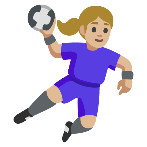 Jogadora De Handebol: Pele Morena Clara para Google 17.0