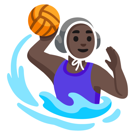 Mulher Jogando Polo Aquático: Pele Escura para Google 17.0