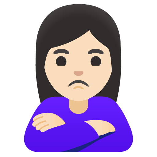 Mulher Fazendo Bico: Pele Clara para Google 17.0