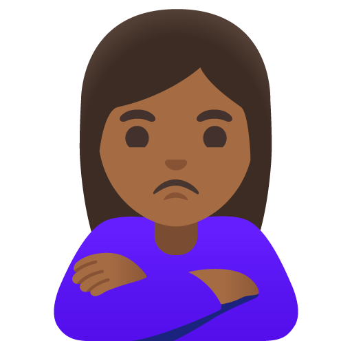 Mulher Fazendo Bico: Pele Morena Escura para Google 17.0