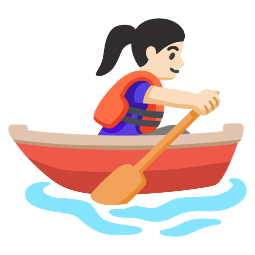 Mulher Remando: Pele Clara para Google 17.0