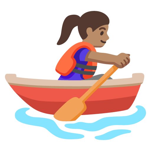 Mulher Remando: Pele Morena para Google 17.0