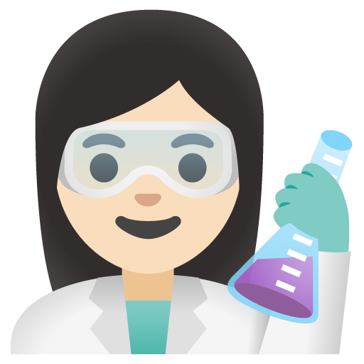 Cientista Mulher: Pele Clara para Google 17.0