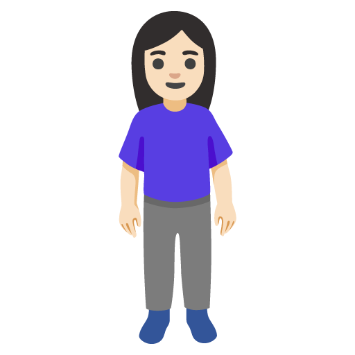 Mulher Em Pé: Pele Clara para Google 17.0