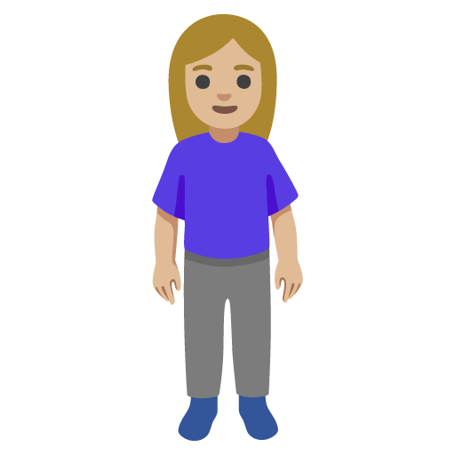 Mulher Em Pé: Pele Morena Clara para Google 17.0