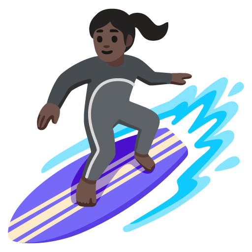 Mulher Surfista: Pele Escura para Google 17.0