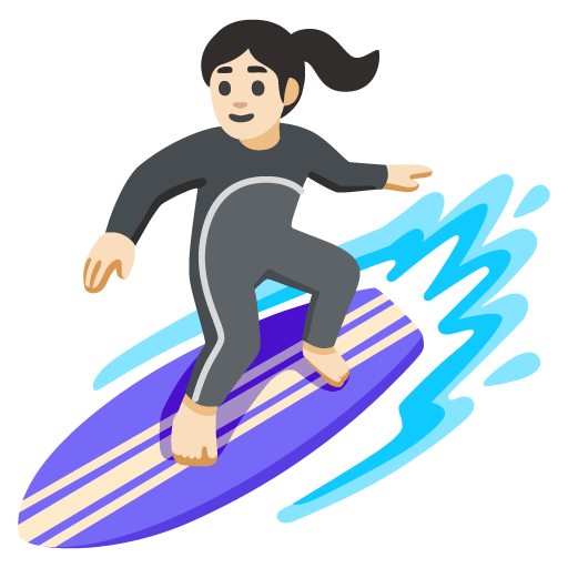 Mulher Surfista: Pele Clara para Google 17.0