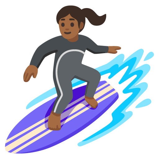 Mulher Surfista: Pele Morena Escura para Google 17.0