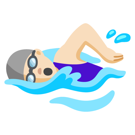 Mulher Nadando: Pele Clara para Google 17.0