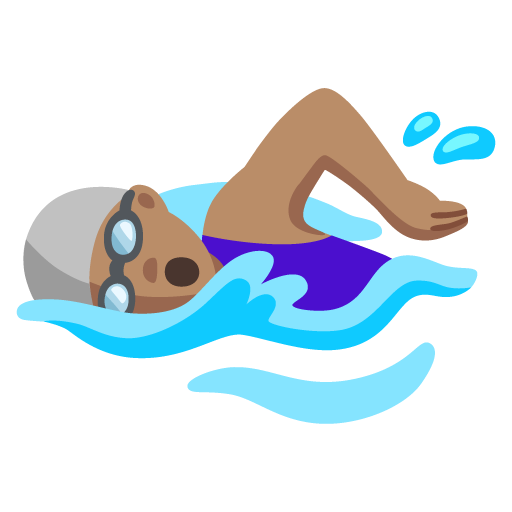 Mulher Nadando: Pele Morena para Google 17.0